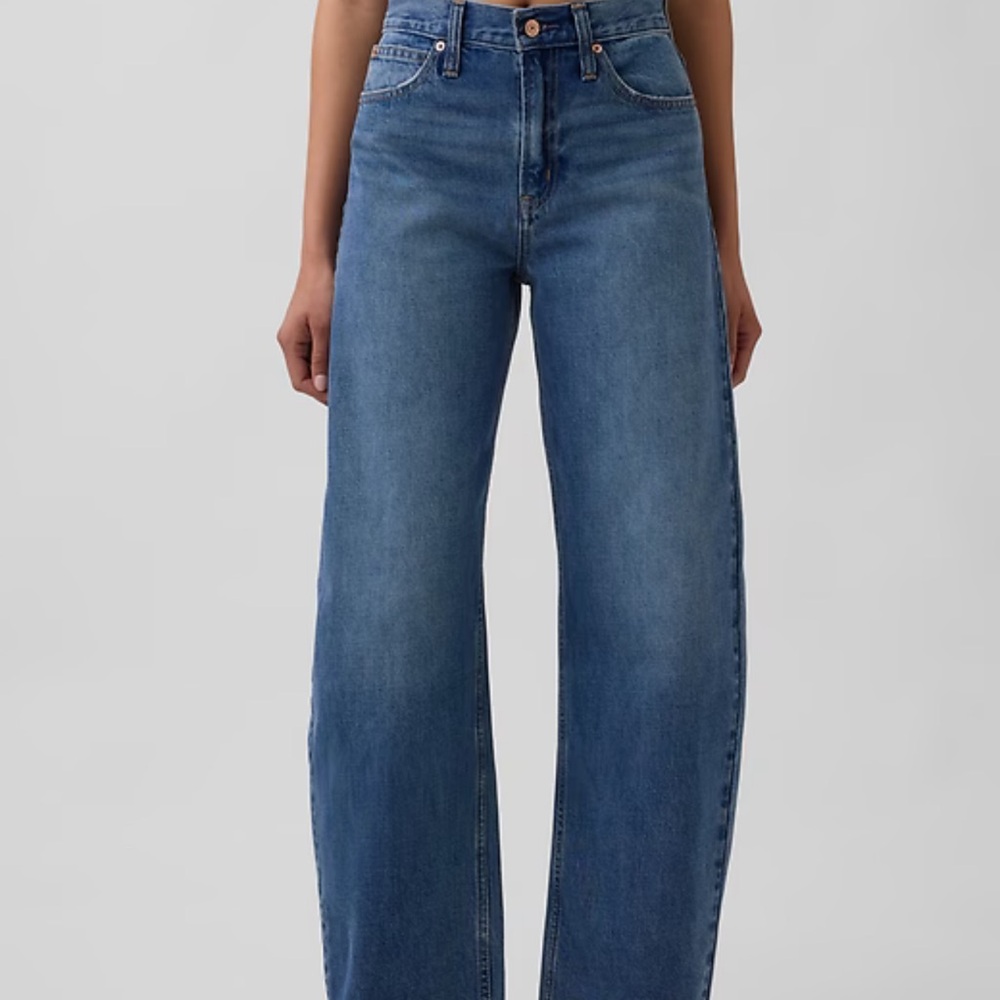 Gap high rise barrel jeans size 26
